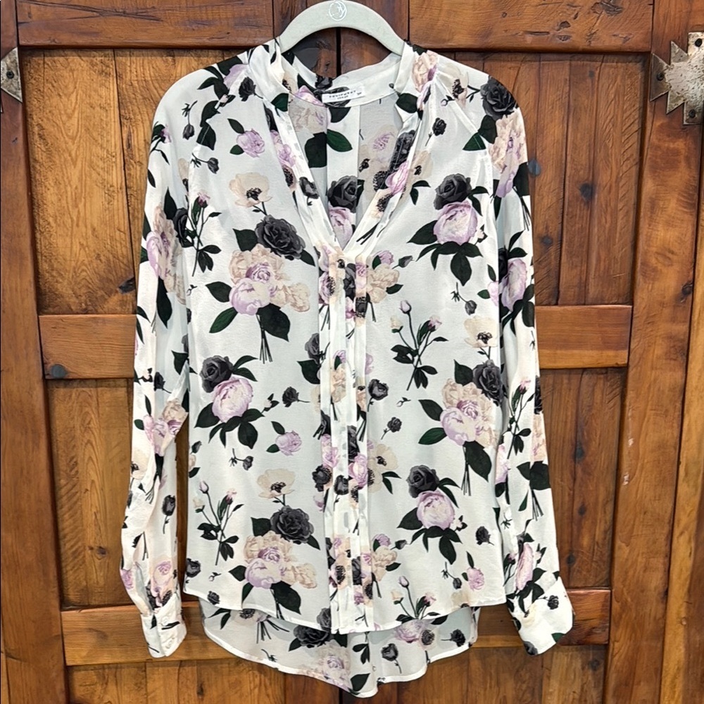 Equipment Liana Floral Silk Top